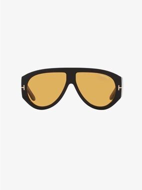 Tom Ford Black Sunglasses with Gold Accents